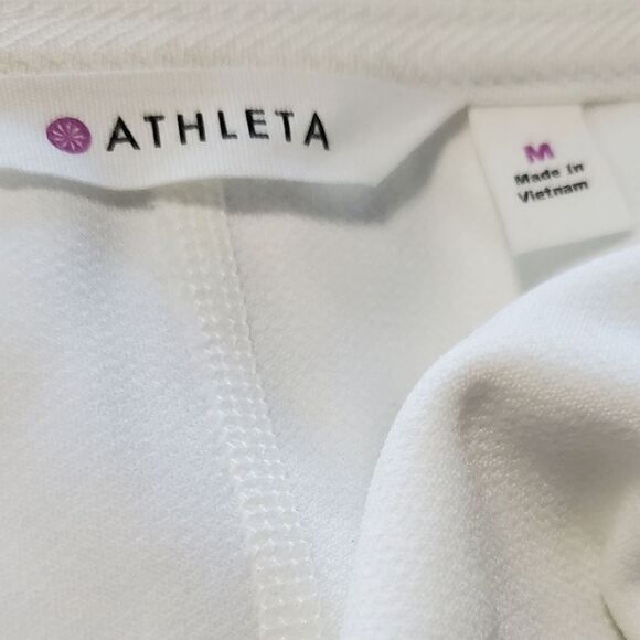 Athleta White Fit & Flare Dress - Picture 3 of 4